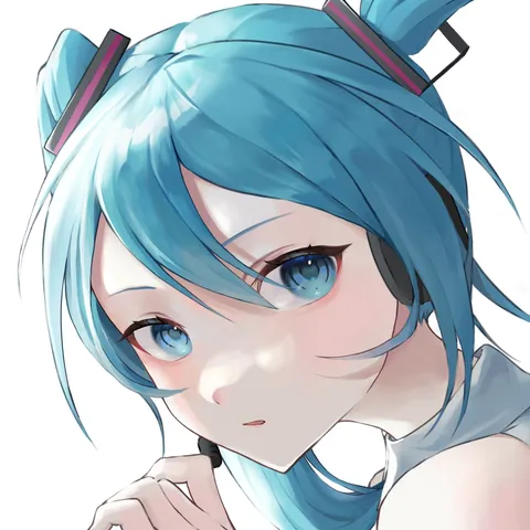 青い髪の彼女、何か企んでる？