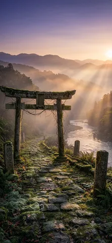 古道に佇む神域の入り口