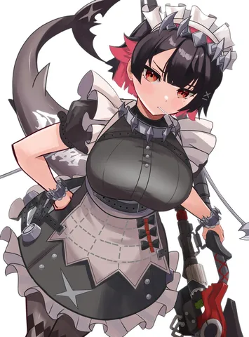メイド服とサメの意外な組み合わせ