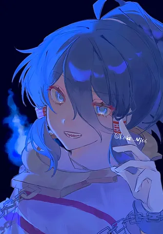 蒼炎に魅せられし眼差し