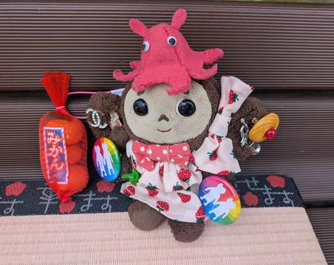 たこさんとイチゴ柄の旅立ち