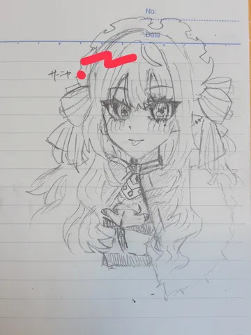 繊細なタッチの少女イラスト
