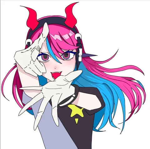 クールな悪魔っ娘の変身ポーズ
