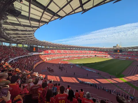スタジアムに響く熱狂