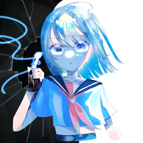 光を指す、青の世界