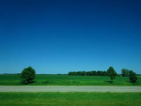 どこまでも続く青い空と緑の大地
