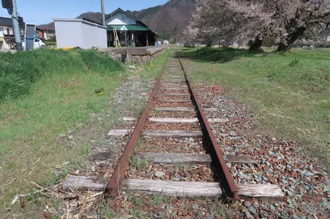 忘れられた線路の春