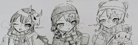 冬のお出かけ、あったかトリオ