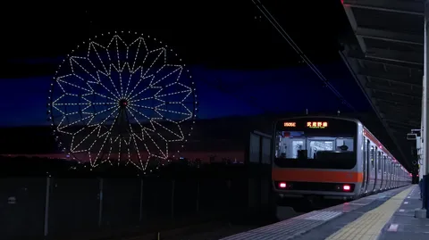 星屑トレインと夜景観覧車