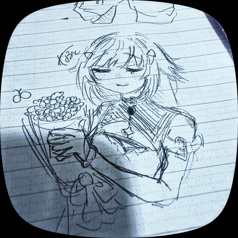 花束に揺れる春の微笑み