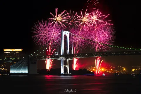 夜空を占拠する光の橋