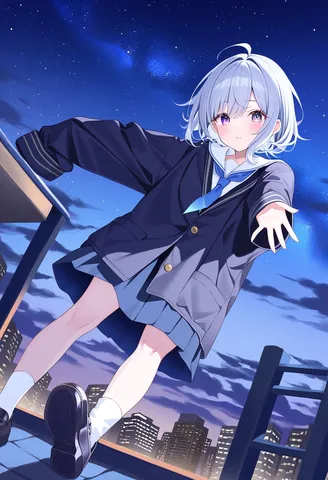 夜空と風をつかむ一歩