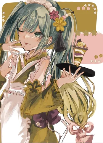 花飾りに宿る絵本の余韻
