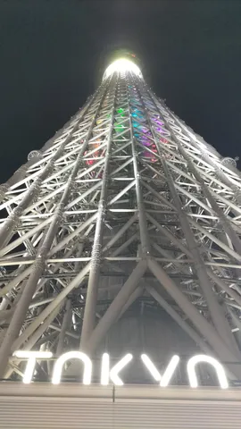 夜空に輝くTOKYOの文字