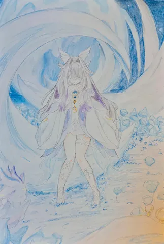 氷花の精霊、儚げな夢現