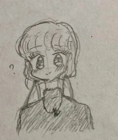 首かしげ、迷子の絵