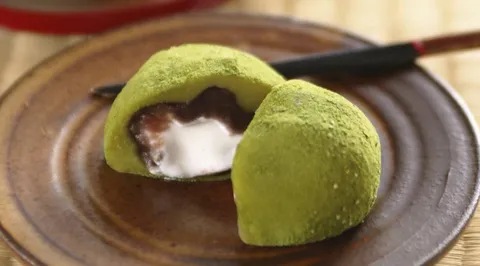 抹茶もちの甘い誘惑