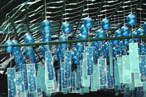 水無瀬神宮 青の風鈴回廊