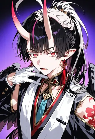 妖しくも美しい、鬼の眼差し