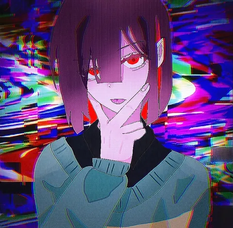 ノイズの中の赤い視線