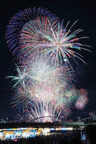夜空を埋め尽くす光
