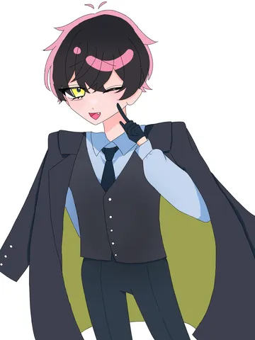 クールな視線と指先のポーズ