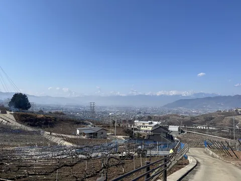 広がる冬の景色と街並み