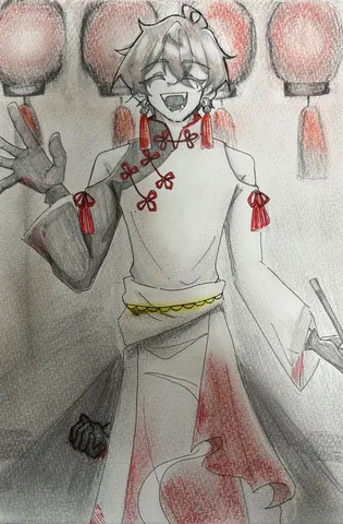 提灯とチャイナ服の不思議な魅力