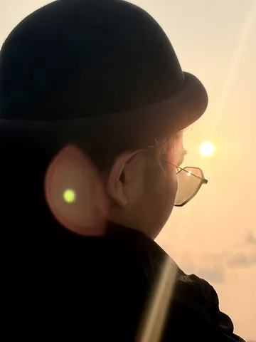 夕陽に恋するハートの瞳