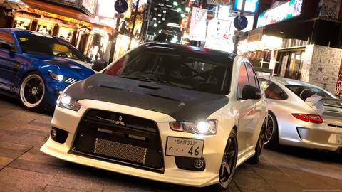 夜の街に映える、個性派カーズ