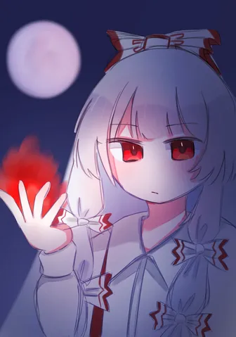 月夜に灯る、幻想の炎