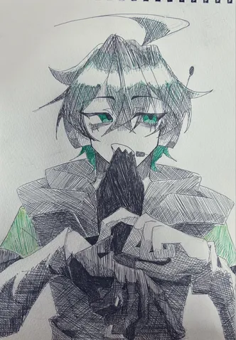 山影と緑が語る静かな瞬間