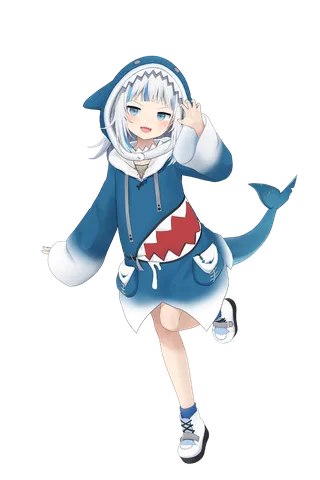 キュートなサメ姿の挨拶