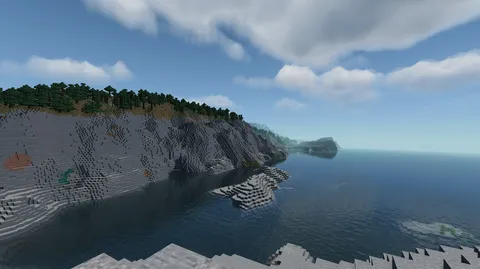 海辺の断崖と静かな風景