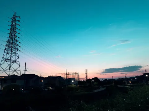 電光石火の夕暮れ