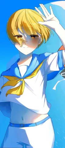 陽光きらめくセーラー服