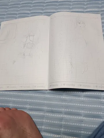 鉛筆で描く、懐かしのノート