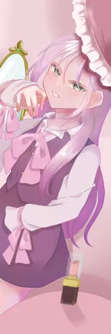 ピンクに染まる準備の瞬間