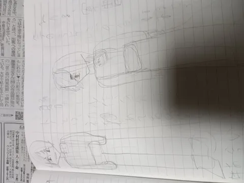 紙面と鉛筆の戯れ