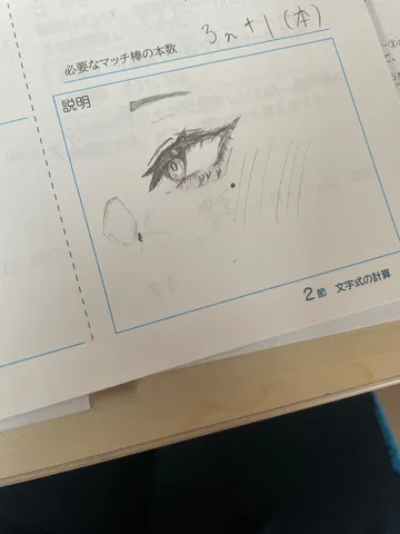 雨の視線を覗く一描き