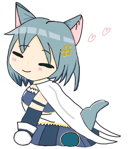猫耳メイドさんのキュン萌えポーズ