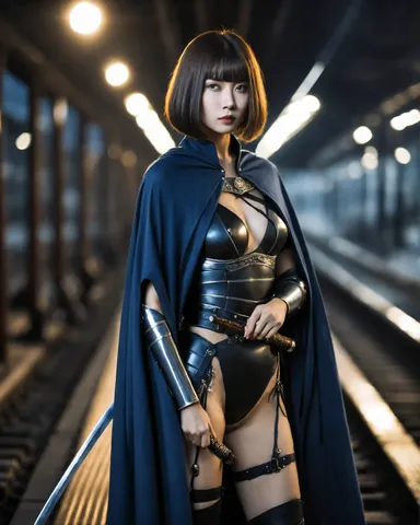 地下鉄の女剣士、見参！