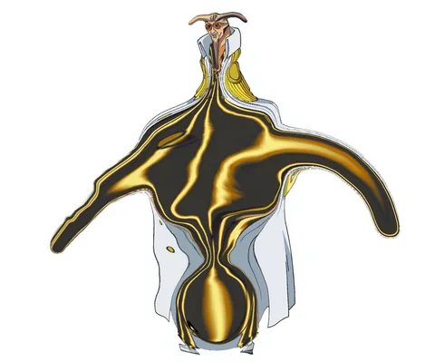 黄金に溶ける異形の姿