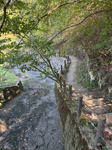 水辺の静かな小道