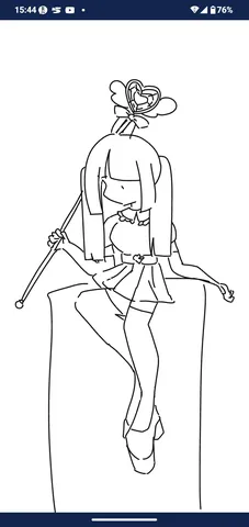 魔法少女の座り込み