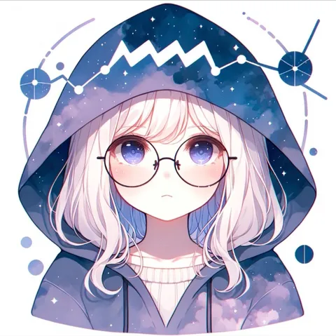 星空を纏う、儚げな少女
