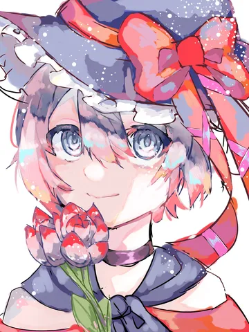 魔法少女の儚げな微笑み
