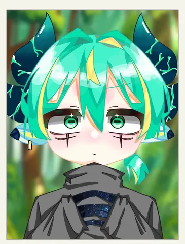 緑の髪と森の静寂