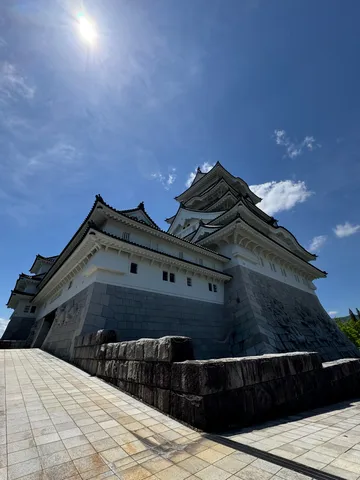陽光きらめく白亜の城郭