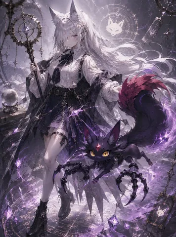 白銀の魔女と黒猫の従者